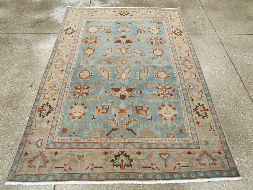 Vintage Persian Malayer Accent Rug (Pair: 1 of 2), No.28590 - Galerie Shabab