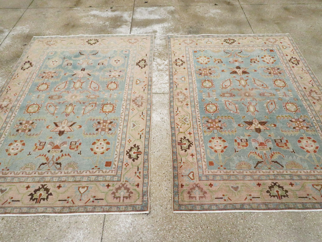 Vintage Persian Malayer Accent Rug (Pair: 1 of 2), No.28590 - Galerie Shabab