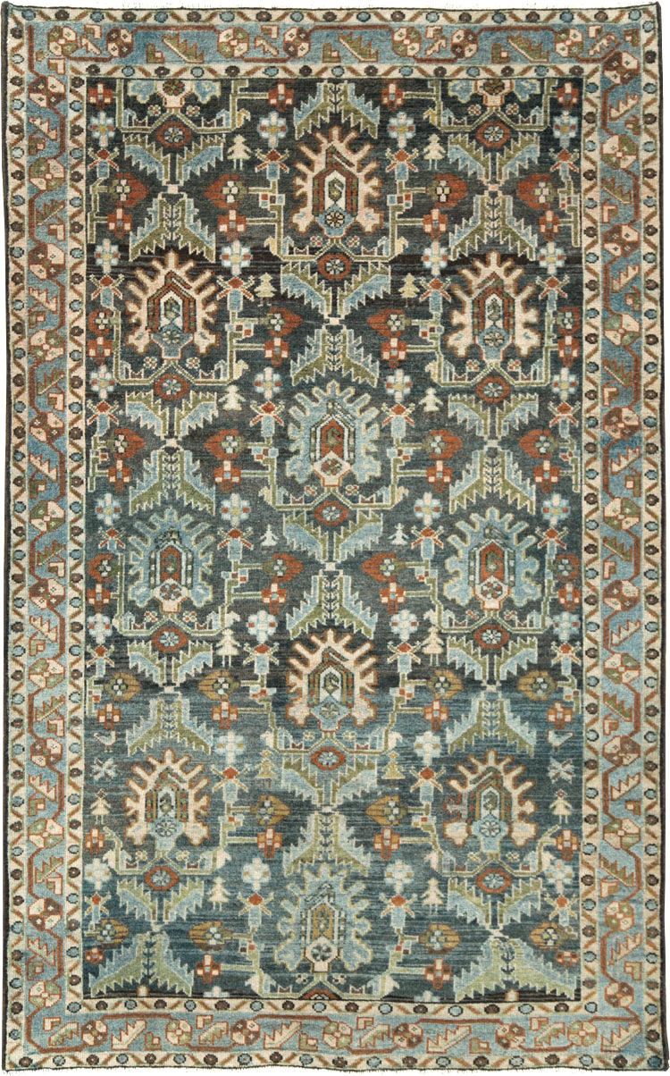 Vintage Persian Malayer Accent Rug, No.28591 - Galerie Shabab