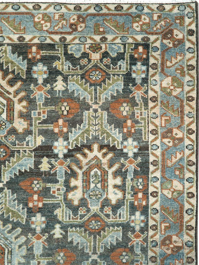Vintage Persian Malayer Accent Rug, No.28591 - Galerie Shabab