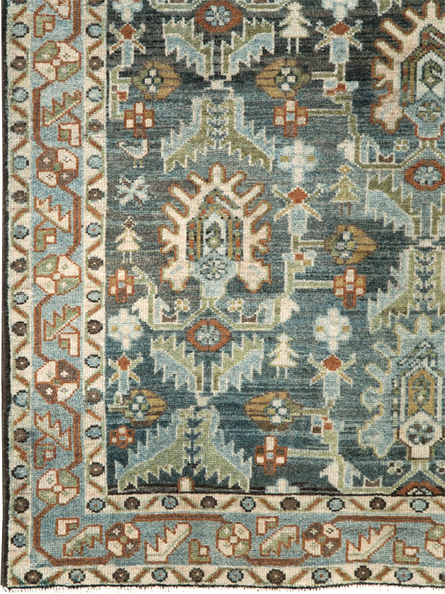 Vintage Persian Malayer Accent Rug, No.28591 - Galerie Shabab
