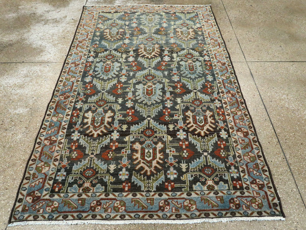 Vintage Persian Malayer Accent Rug, No.28591 - Galerie Shabab