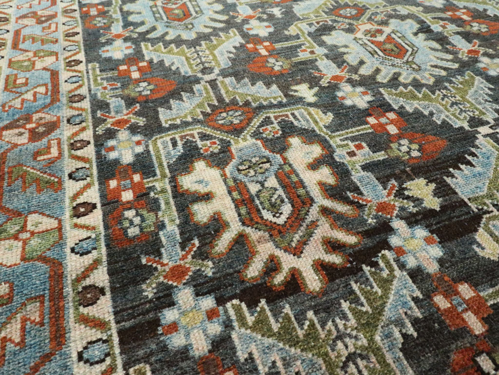 Vintage Persian Malayer Accent Rug, No.28591 - Galerie Shabab