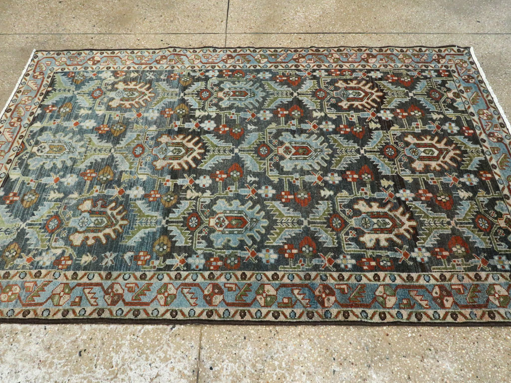 Vintage Persian Malayer Accent Rug, No.28591 - Galerie Shabab