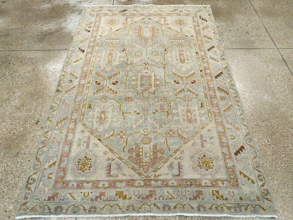 Vintage Persian Malayer Accent Rug, No.28593 - Galerie Shabab