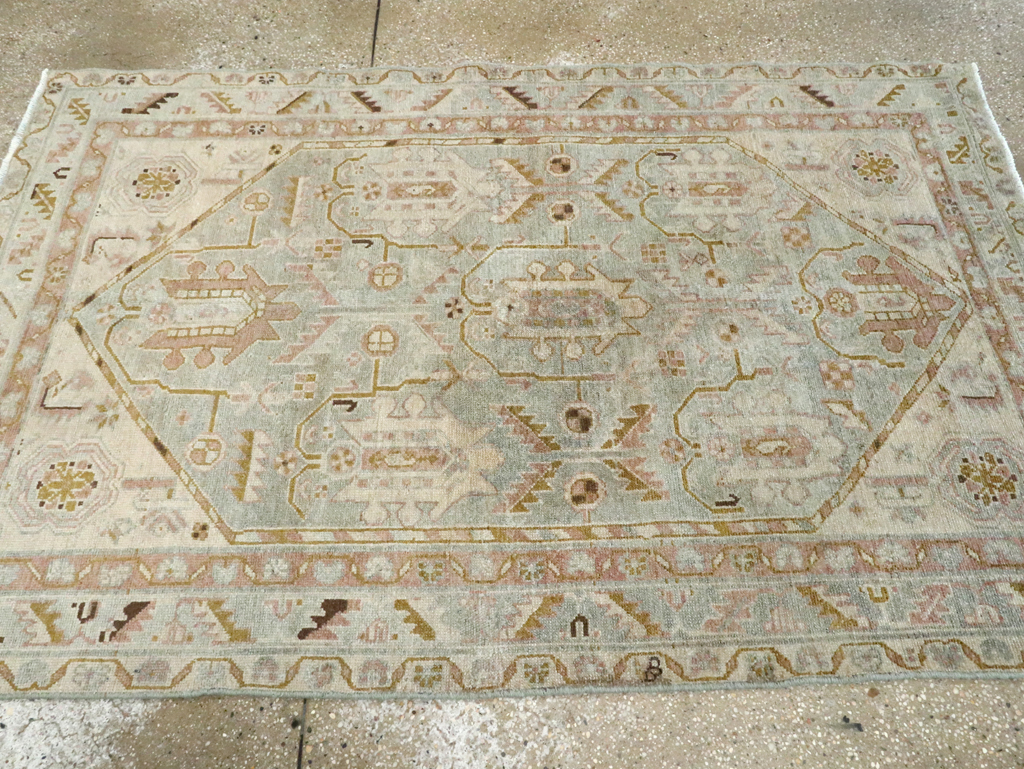 Vintage Persian Malayer Accent Rug, No.28593 - Galerie Shabab