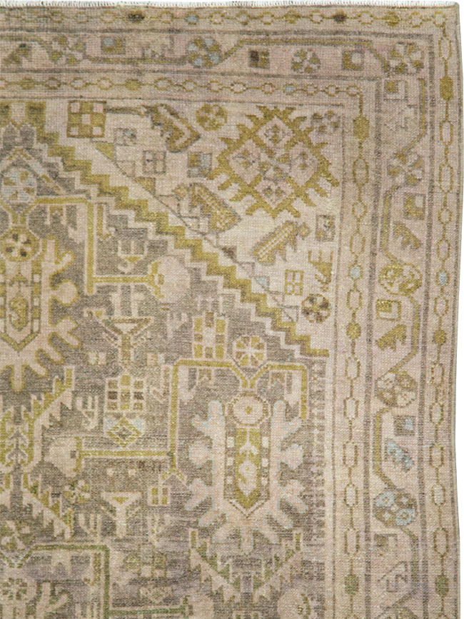 Vintage Persian Malayer Accent Rug, No.28594 - Galerie Shabab