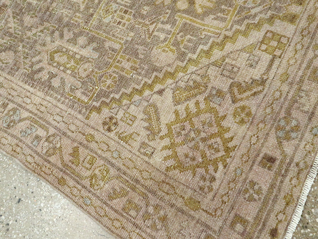 Vintage Persian Malayer Accent Rug, No.28594 - Galerie Shabab