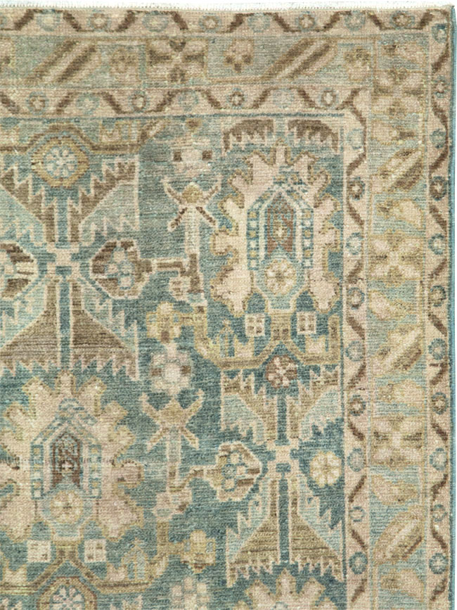 Vintage Persian Malayer Throw Rug, No.28596 - Galerie Shabab