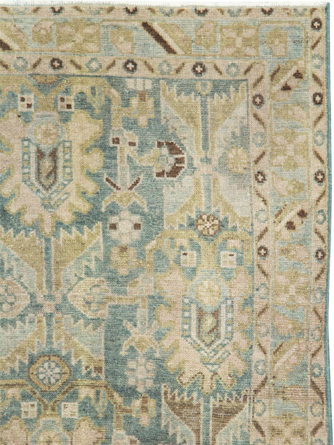 Vintage Persian Malayer Throw Rug, No.28596 - Galerie Shabab