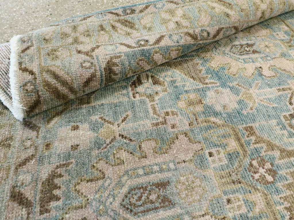 Vintage Persian Malayer Throw Rug, No.28596 - Galerie Shabab