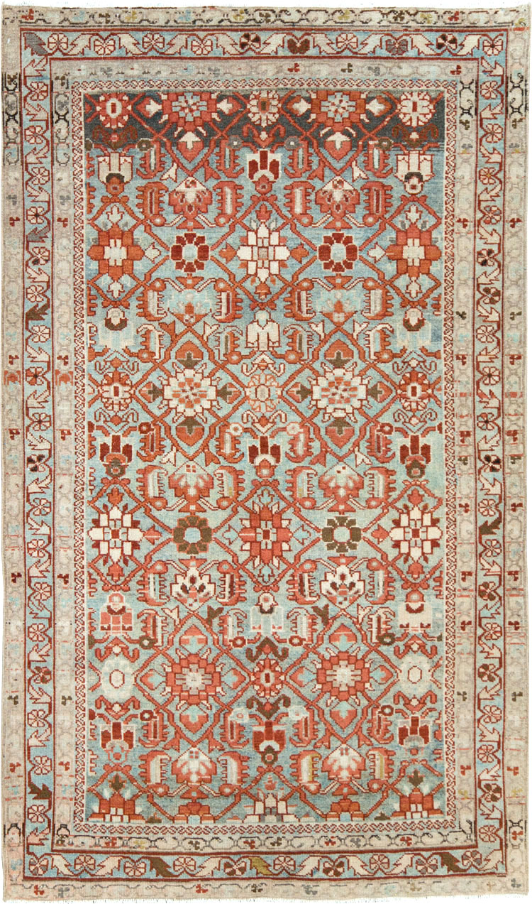 Vintage Persian Malayer Accent Rug, No.28597 - Galerie Shabab