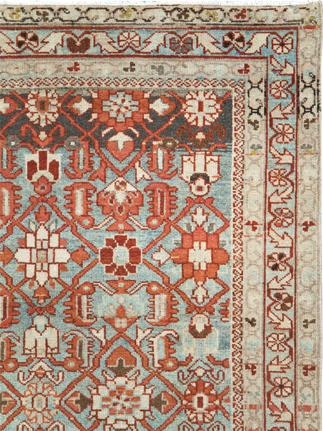 Vintage Persian Malayer Accent Rug, No.28597 - Galerie Shabab