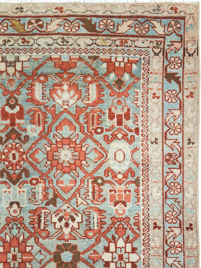 Vintage Persian Malayer Accent Rug, No.28597 - Galerie Shabab