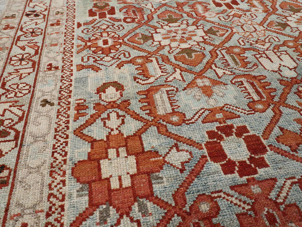 Vintage Persian Malayer Accent Rug, No.28597 - Galerie Shabab