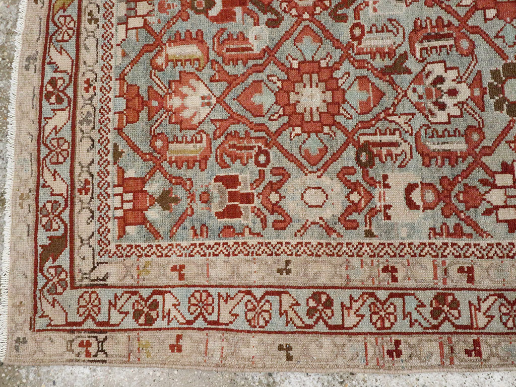 Vintage Persian Malayer Accent Rug, No.28597 - Galerie Shabab