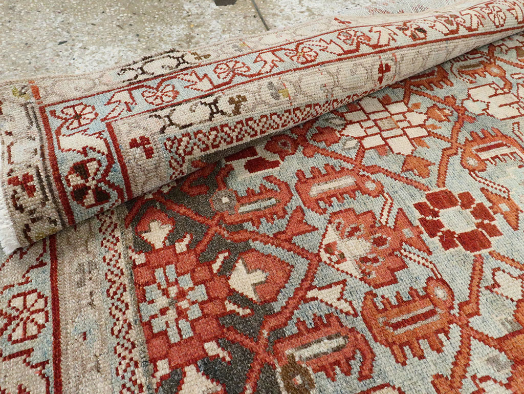 Vintage Persian Malayer Accent Rug, No.28597 - Galerie Shabab