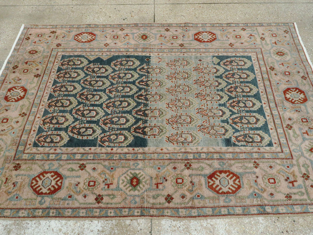 Vintage Persian Malayer Accent Rug, No.28598 - Galerie Shabab
