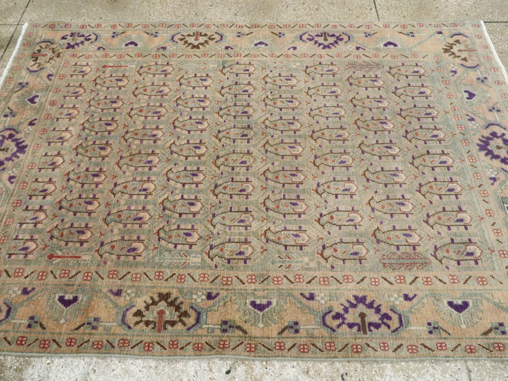 Vintage Persian Malayer Accent Rug, No.28599 - Galerie Shabab