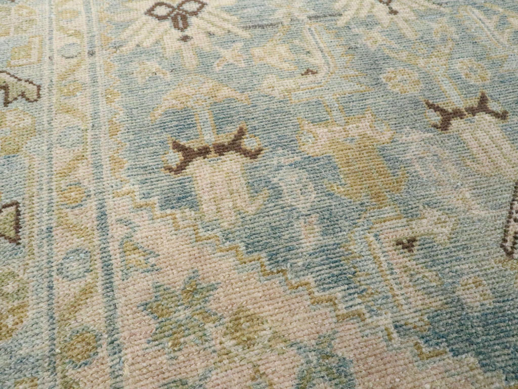 Vintage Persian Malayer Throw Rug, No.28602 - Galerie Shabab