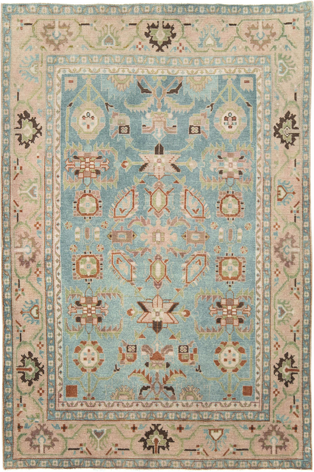 Vintage Persian Malayer Accent Rug (Pair: 2 of 2), No.28604 - Galerie Shabab