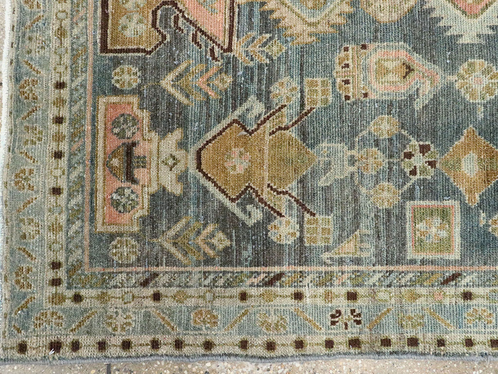 Vintage Persian Malayer Throw Rug, No.28606 - Galerie Shabab