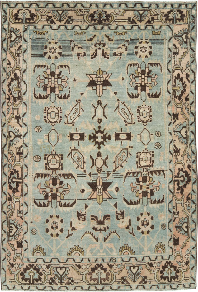 Vintage Persian Malayer Accent Rug, No.28608 - Galerie Shabab