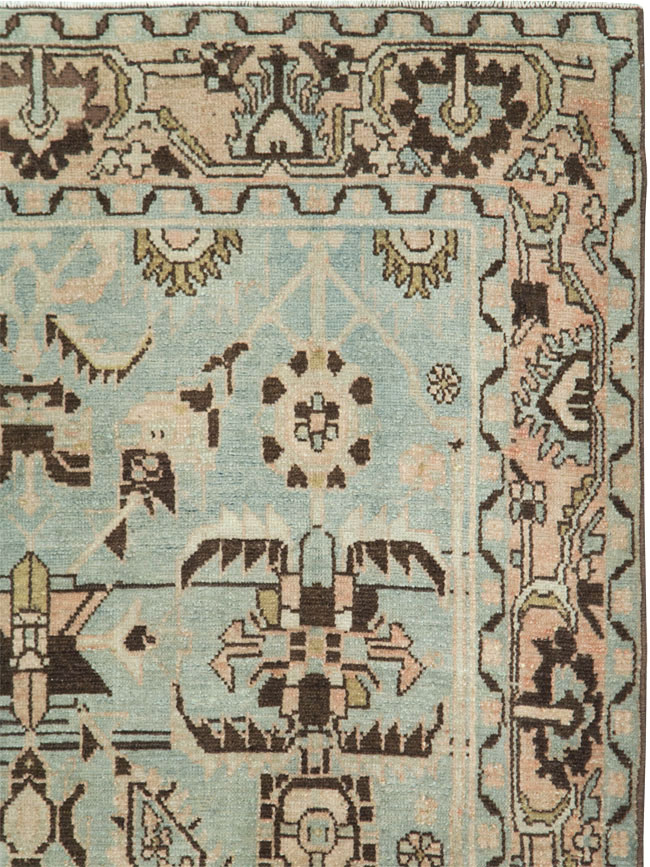 Vintage Persian Malayer Accent Rug, No.28608 - Galerie Shabab