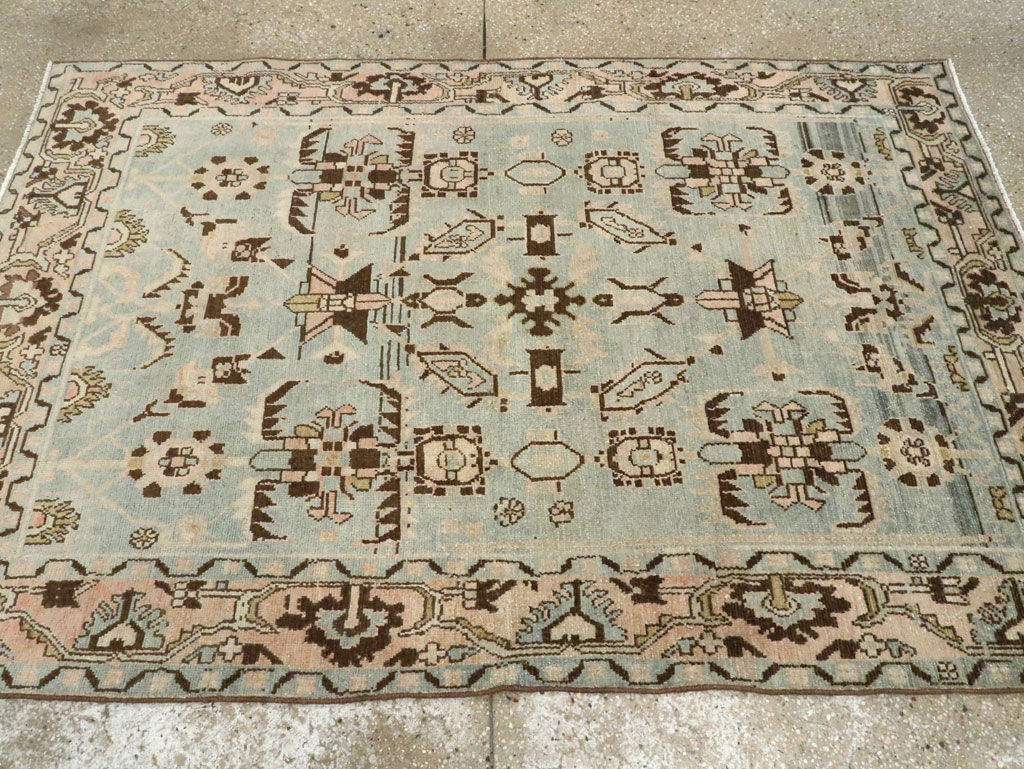 Vintage Persian Malayer Accent Rug, No.28608 - Galerie Shabab