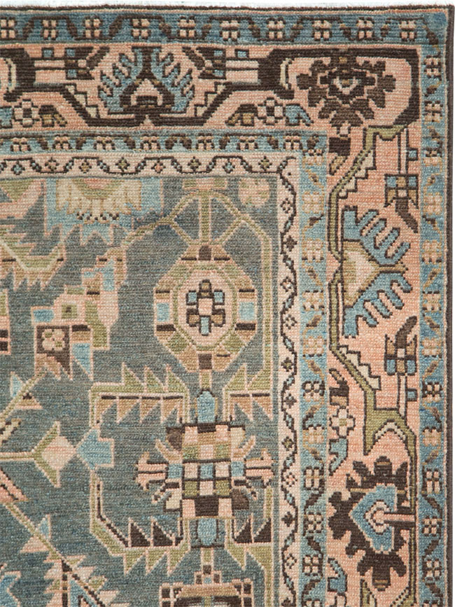 Vintage Persian Malayer Accent Rug, No.28611 - Galerie Shabab