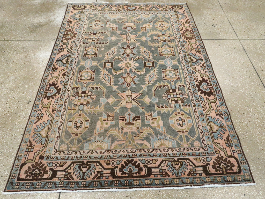 Vintage Persian Malayer Accent Rug, No.28611 - Galerie Shabab