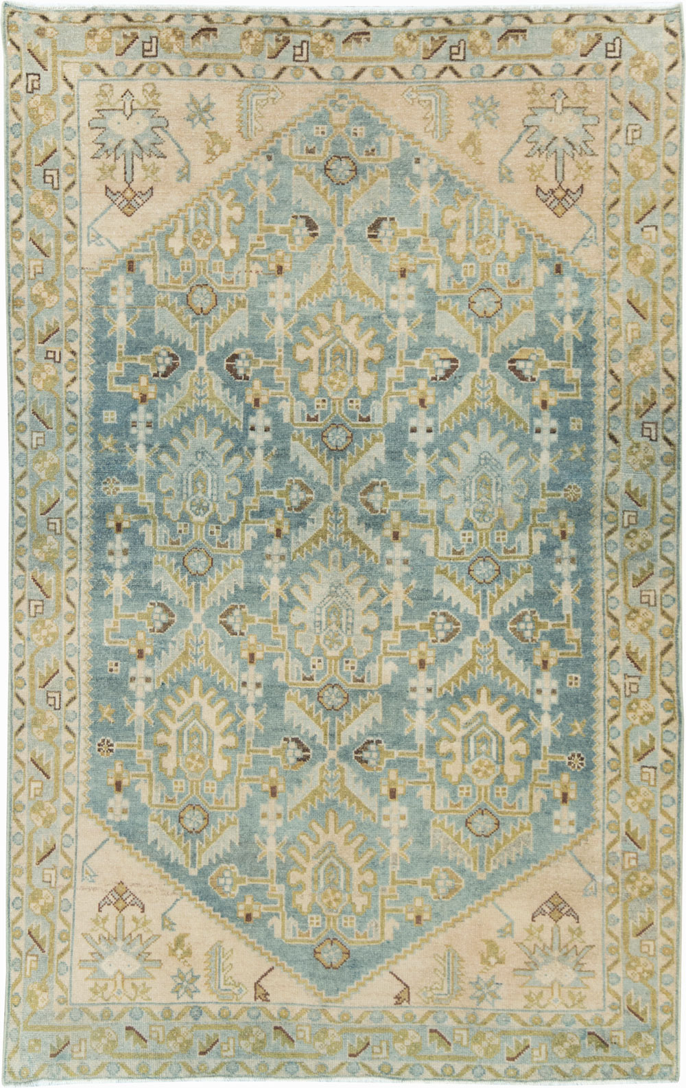 Vintage Persian Malayer Accent Rug, No.28613 - Galerie Shabab
