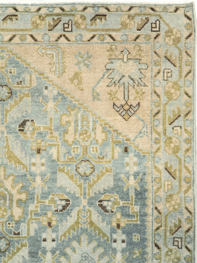 Vintage Persian Malayer Accent Rug, No.28613 - Galerie Shabab