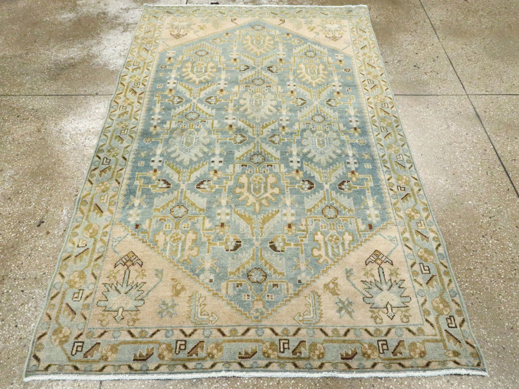 Vintage Persian Malayer Accent Rug, No.28613 - Galerie Shabab