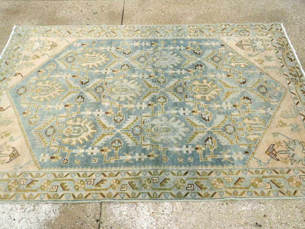 Vintage Persian Malayer Accent Rug, No.28613 - Galerie Shabab