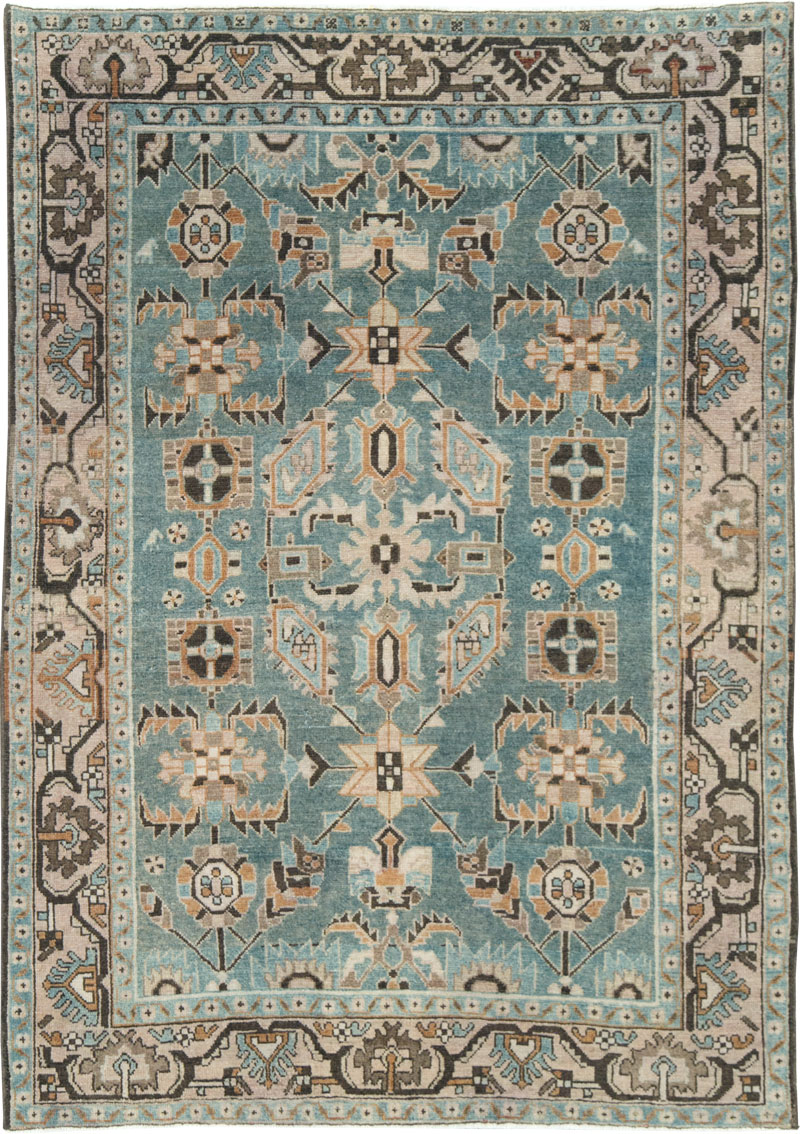 Vintage Persian Malayer Accent Rug, No.28615 - Galerie Shabab