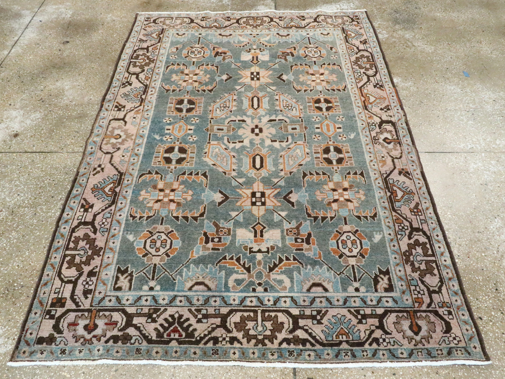 Vintage Persian Malayer Accent Rug, No.28615 - Galerie Shabab