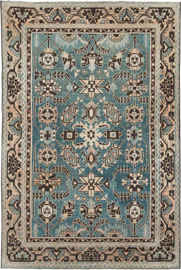 Vintage Persian Malayer Accent Rug, No.28616 - Galerie Shabab