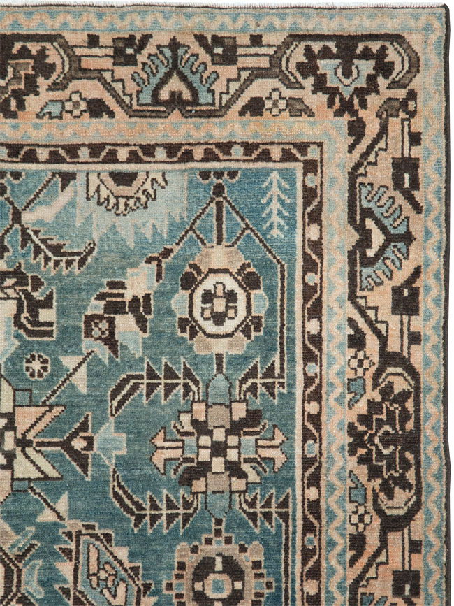 Vintage Persian Malayer Accent Rug, No.28616 - Galerie Shabab