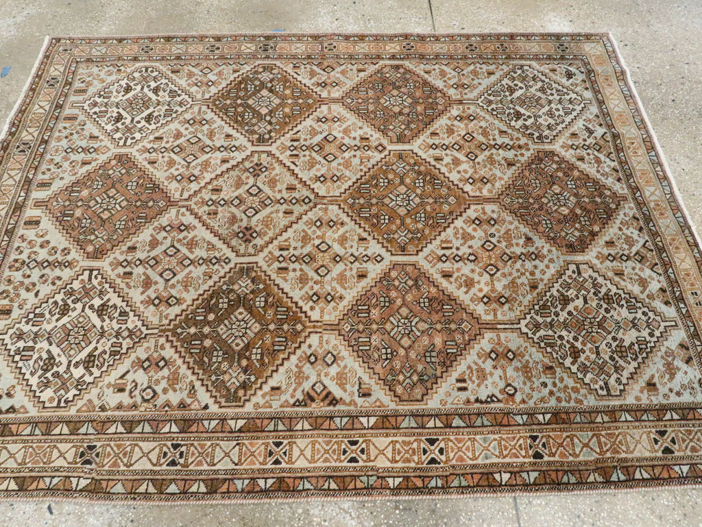 Antique Persian Afshar Accent Rug, No.28618 - Galerie Shabab