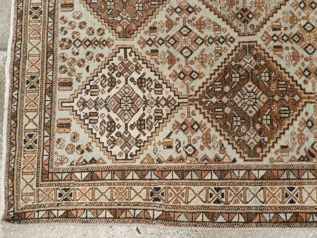 Antique Persian Afshar Accent Rug, No.28618 - Galerie Shabab