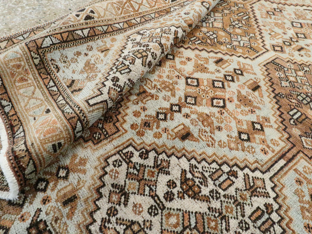 Antique Persian Afshar Accent Rug, No.28618 - Galerie Shabab