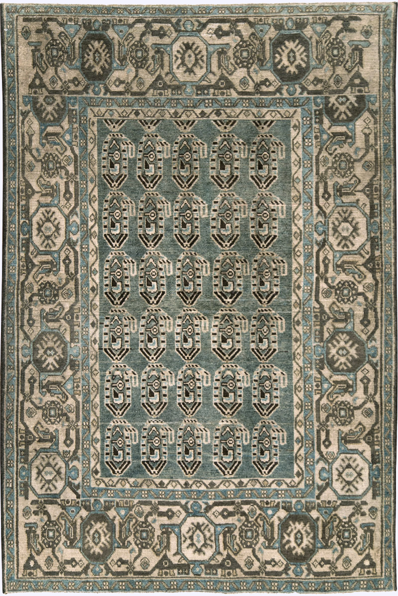 Vintage Persian Malayer Accent Rug, No.28621 - Galerie Shabab