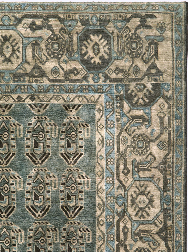 Vintage Persian Malayer Accent Rug, No.28621 - Galerie Shabab