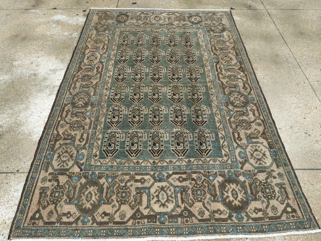 Vintage Persian Malayer Accent Rug, No.28621 - Galerie Shabab