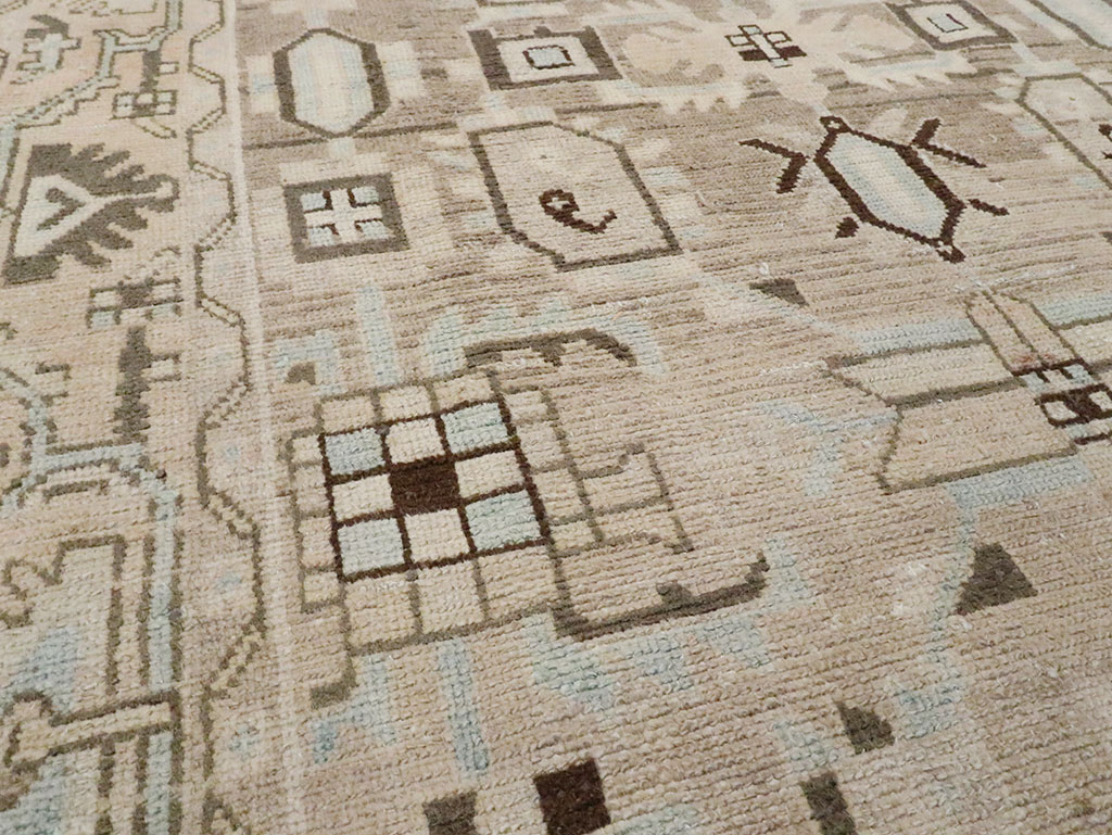 Vintage Persian Malayer Accent Rug, No.28622 - Galerie Shabab