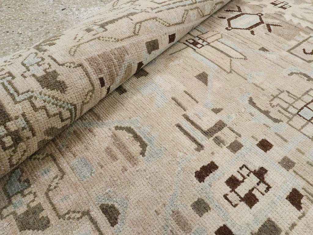 Vintage Persian Malayer Accent Rug, No.28622 - Galerie Shabab