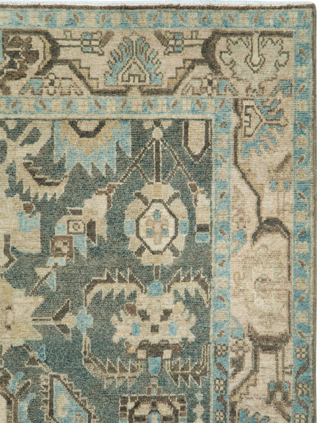 Vintage Persian Malayer Accent Rug, No.28624 - Galerie Shabab