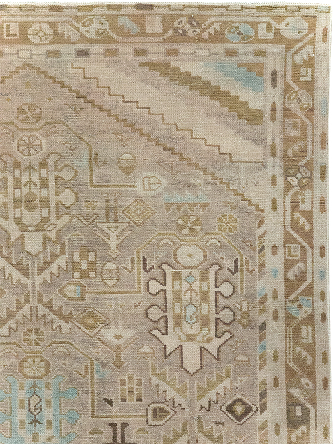 Vintage Persian Malayer Accent Rug, No.28625 - Galerie Shabab