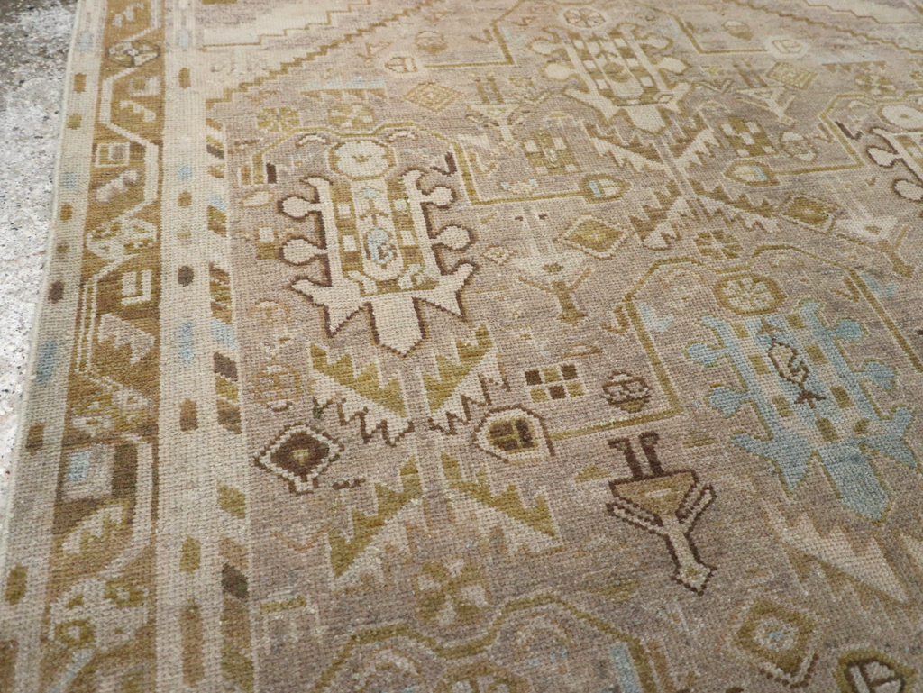Vintage Persian Malayer Accent Rug, No.28625 - Galerie Shabab